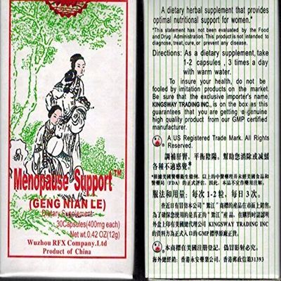 Menopause Support Capsules (Jing Zhi GENG NIAN LE)