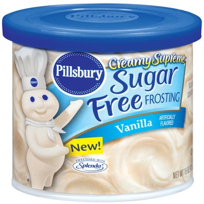 Pillsbury Creamy Supreme Sugar Free Vanilla Flavor Frosting, 15-Ounce (Pack of 6)