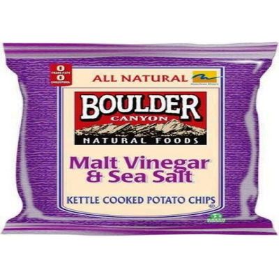 Boulder Canyon Vinegar and Sea Salt Chips, 2 OZ