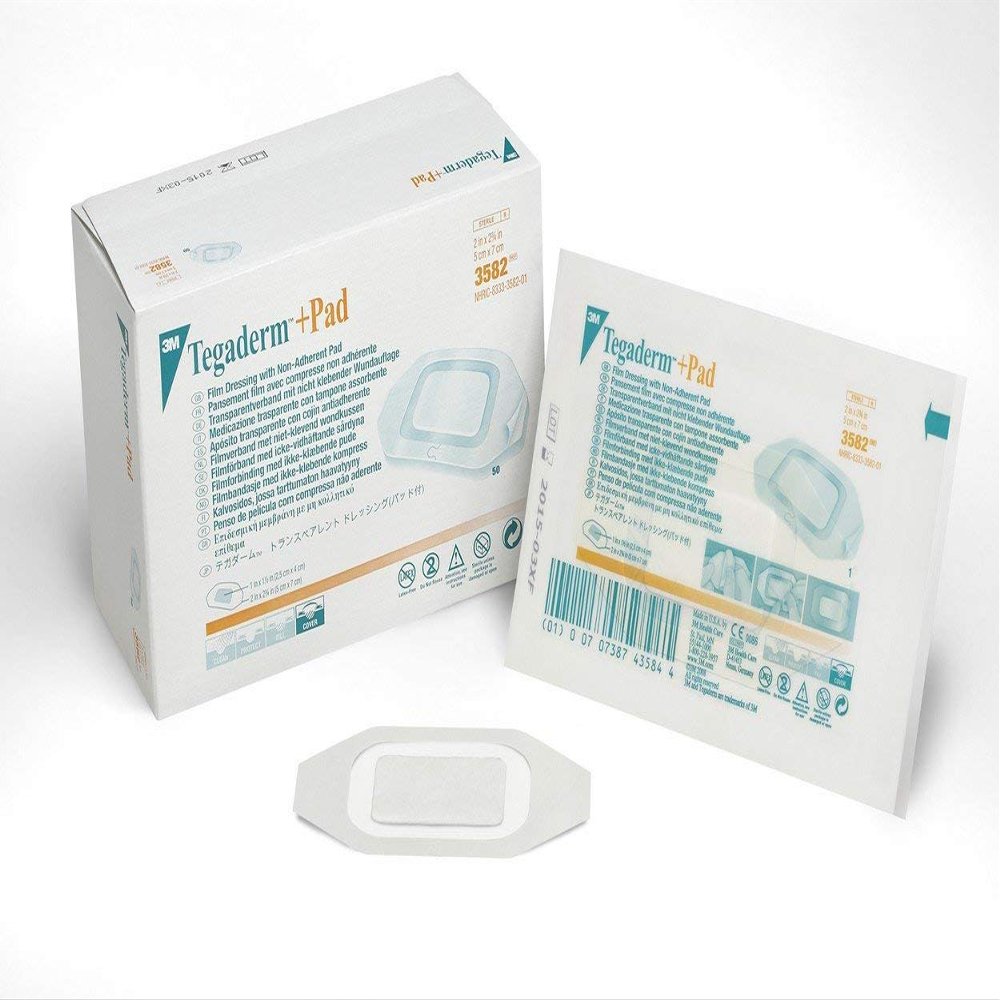 3M(TM) Tegaderm(TM) +Pad Film Dressing with Non-Adherent Pad 3582