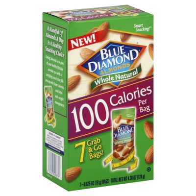 Blue Diamond Whole Natural 100 Calories, 5-ounces (Pack of6)