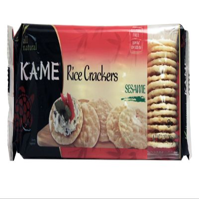 Kame Rice Cracker Sesame, 3.5000-ounces (Pack of6)