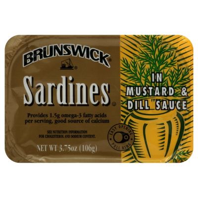 Brunswick Sardines in Mustard & Dill Sauce 3.75 oz (Pack of 25)