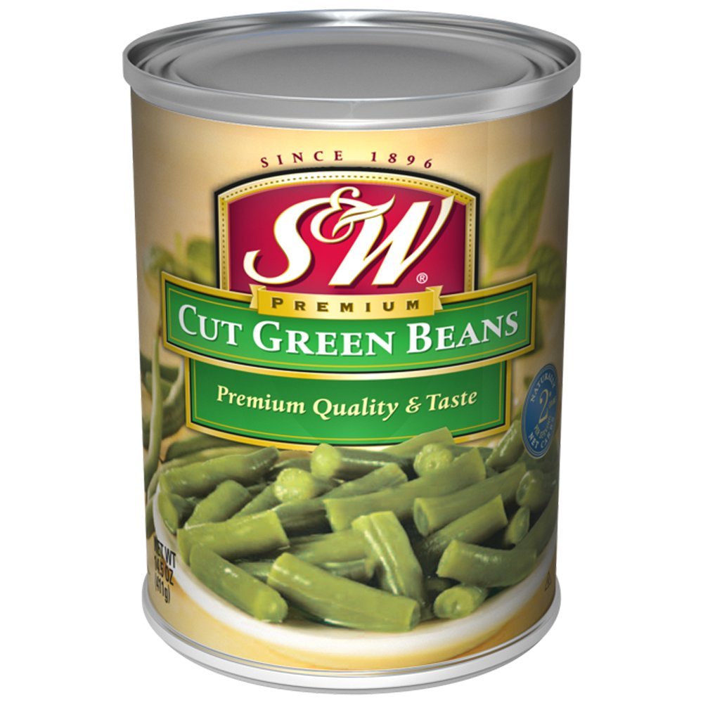 S&W Lake Cut Green Beans, 14.5000-ounces (Pack of8)