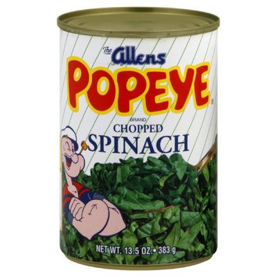 Allens Popeye Chopped Spinach, 14.5000-ounces (Pack of8)