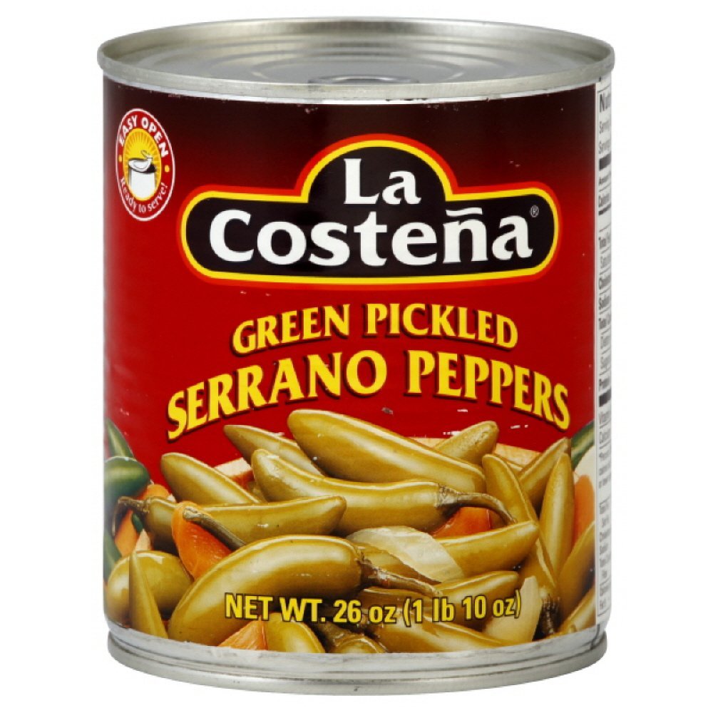 La Costena Serrano Peppers, 26-Ounce (Pack of 6)