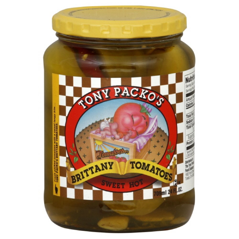 Tony Packo's Pickles Brittany Tomatoes, 24 Ounce Jars (Pack of 3)