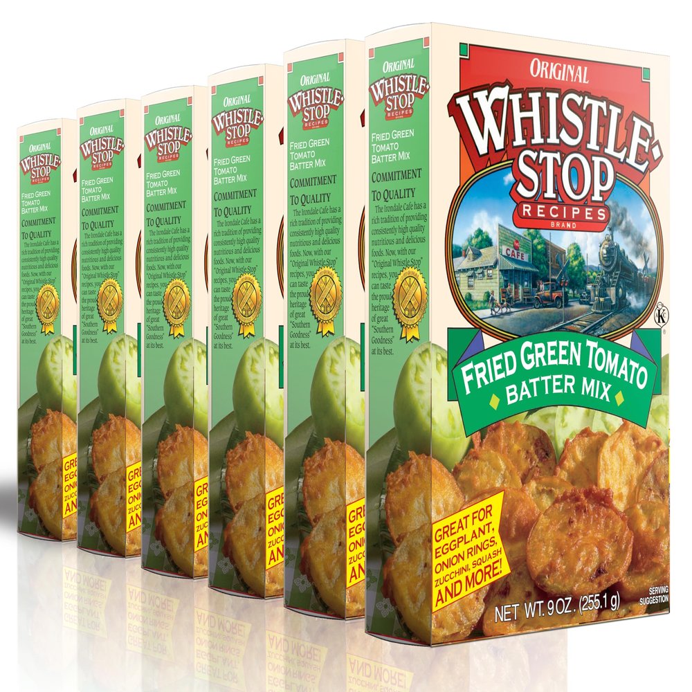 Original WhistleStop Cafe Recipes | Fried Green Tomato Batter Mix | 9-oz | Case of 6