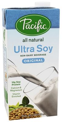 PACIFIC FOODS BEV SOY U PLAIN LF, 32 FO