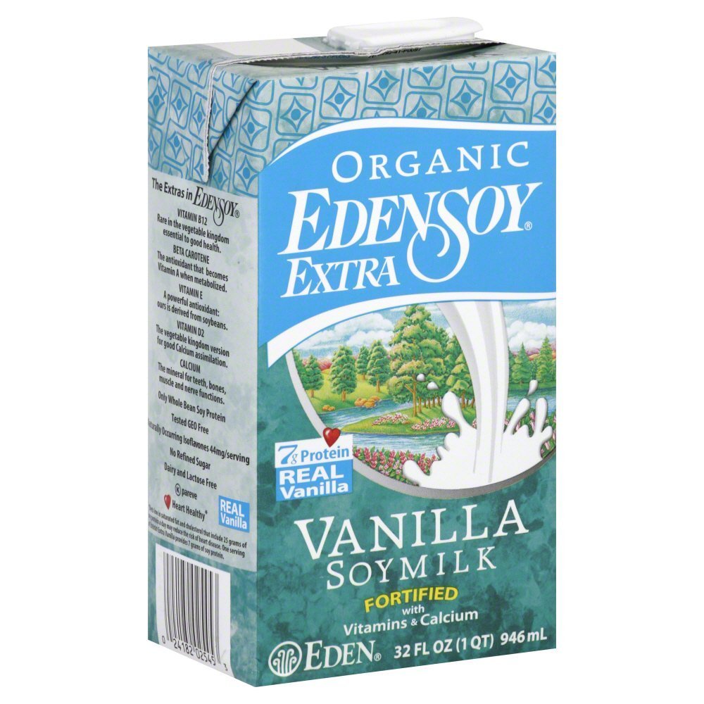 Eden Soymilk Extra Vanilla Organic, 32-ounces (Pack of6)