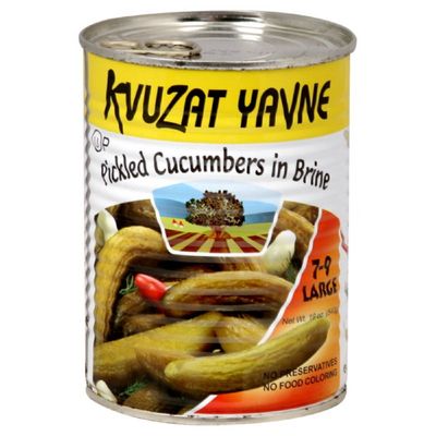 Kvuzat Yavne Cucumbers in Brine 7-9, 19-Ounce (Pack of 6)