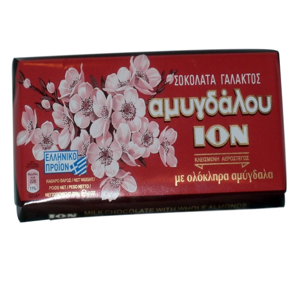 ION Milk Chocolate with Almonds Pack of 3 200g