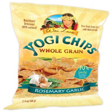 Wai Lana Yogi Chips, Whole Grain Rosemary Garlic, 2.4-Ounce (Pack of 8)