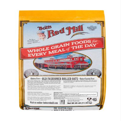 Bob's Red Mill Gluten Free Old Fashion Rolled Oats, 25 Pound