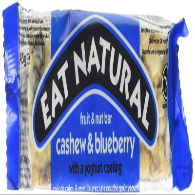 Eat Natural Blueberries, Cashews & Yoghurt Coating bar 45g