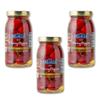 DeLallo Red Hot Cherry Peppers, Pickled and Packed in Vinegar Brine, Spicy Sweet Flavor, Naturally Cured, Non-GMO, Gluten Free, Vegan, 25.5 oz Jar (3 Pack) view 1