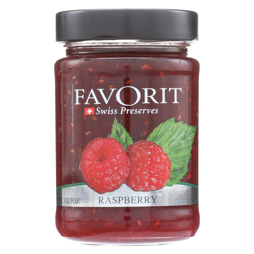 Favorit Preserves, Raspberry, 12.30-Ounce (Pack of 6)