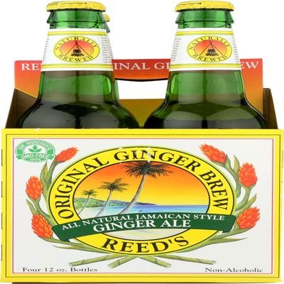 Reed'S Ginger Ale Original Ginger Brew Soda, 12 Ounce (24 Glass Bottles)