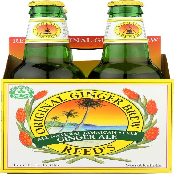 Reed'S Ginger Ale Original Ginger Brew Soda, 12 Ounce (24 Glass Bottles)