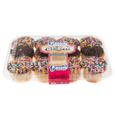 Green's Bakery Assorted Mini Cupcakes Kosher Dessert Treats - 11 oz.