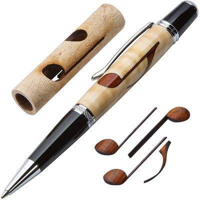 Musical Notes Laser-Cut Inlay Pen Blank