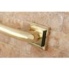 Kingston Brass DR614242 Designer Trimscape Claremont Decor 24-Inch Grab Bar with 1.25-Inch Outer Diameter, Polished Brass view 2