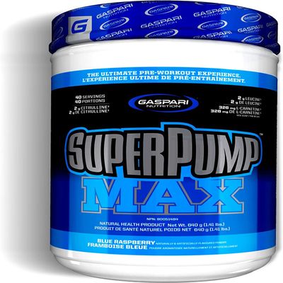 Gaspari Nutrition SuperPump Max Blue Raspberry Ice - 1.41 lbs