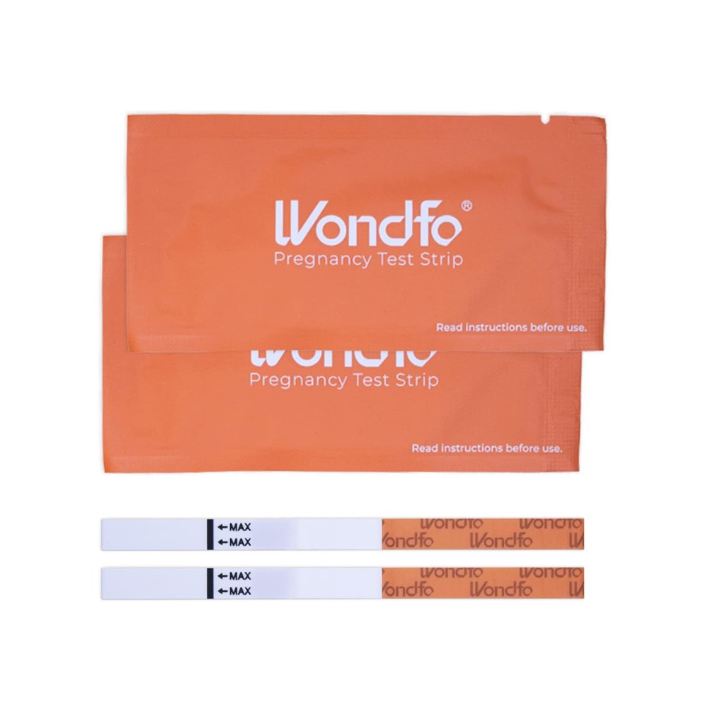 Wondfo Pregnancy Test Strip - Individually Wrapped HCG Strips - Highly Sensitive Home Detection Pregnancy Test Kit - Clear HCG Test Results - 20 Count-Expires 04/29/2026