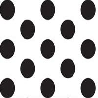 A1 Bakery Supplies Black & White Polka Dot Tissue Paper - 20" x 30" - 24 XL Sheets
