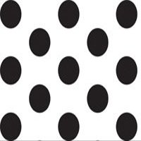 A1 Bakery Supplies Black & White Polka Dot Tissue Paper - 20" x 30" - 24 XL Sheets