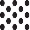 A1 Bakery Supplies Black & White Polka Dot Tissue Paper - 20" x 30" - 24 XL Sheets