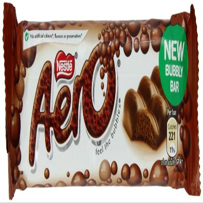 Nestle Aero Milk Chocolate Bar, (27 g) 1.4 Ounce (Pack of 12)