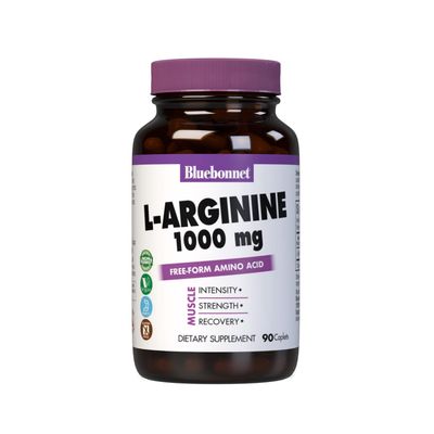 Bluebonnet L-Arginine 1000 mg Capsules, 90 Count