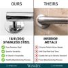 Tri-Step Flange Platinum Grab Bar, 42" L, Stainless Steel, Polished chrome view 4