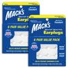 Mack's Pillow Soft Silicone Earplugs - 6 Pair (Pack of 2), Value Pack  The Original Moldable Silicone Putty Ear Plugs for Sleeping, Snoring, Swimming, Travel, Concerts and Studying view 1