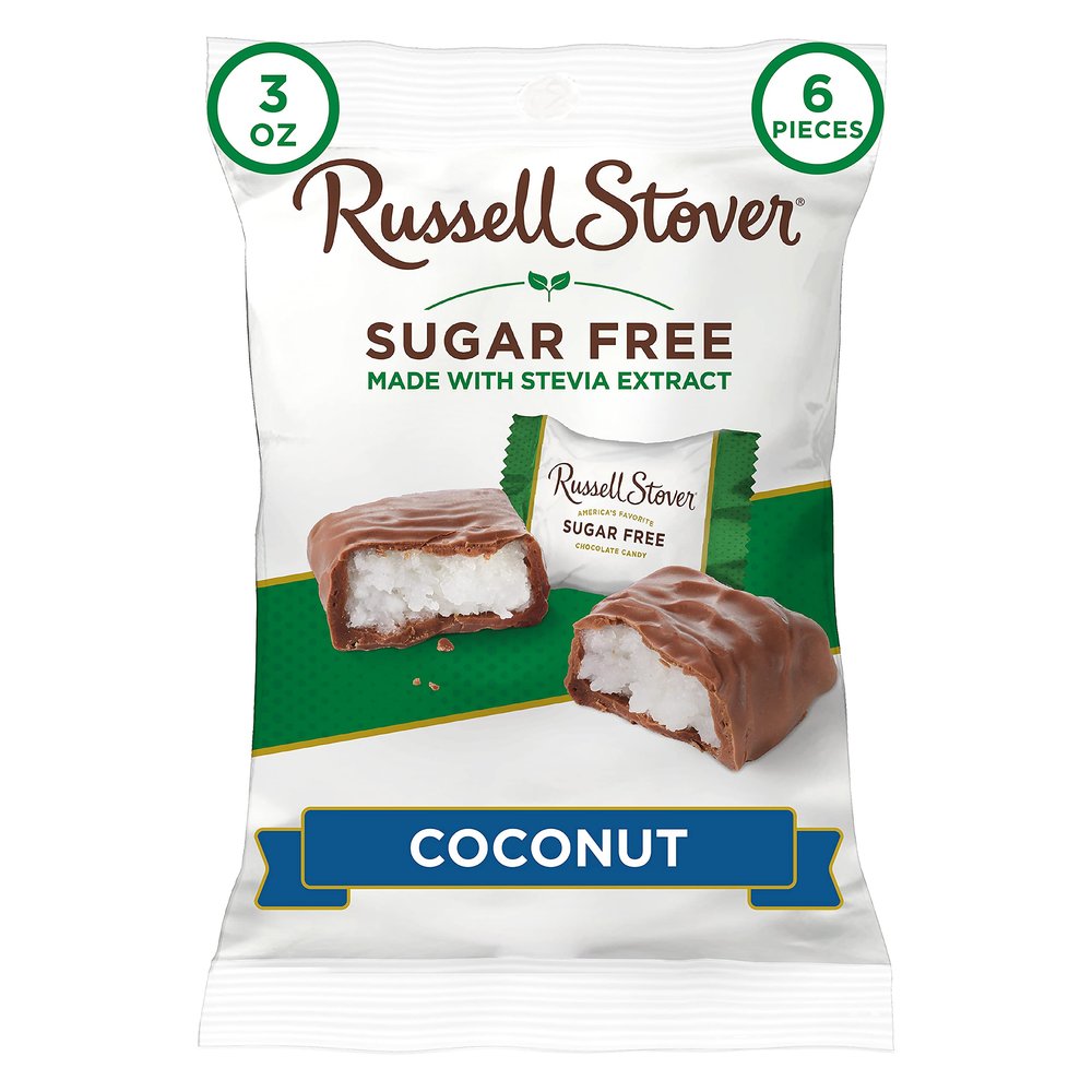 Russell Stover Sugar Free Coconut with Stevia, 3 Ounce (Pack of 10)