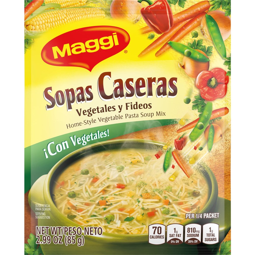 Maggi Sopas Caseras Vegetable, 2.99-Ounce (Pack of 12)