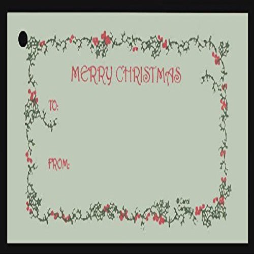(15 Tags) Sage HOLLY GREENS & BERRIES ~ GIFT TAGS & STRINGS. MERRY CHRISTMAS. TO: FROM: HANG TAGS