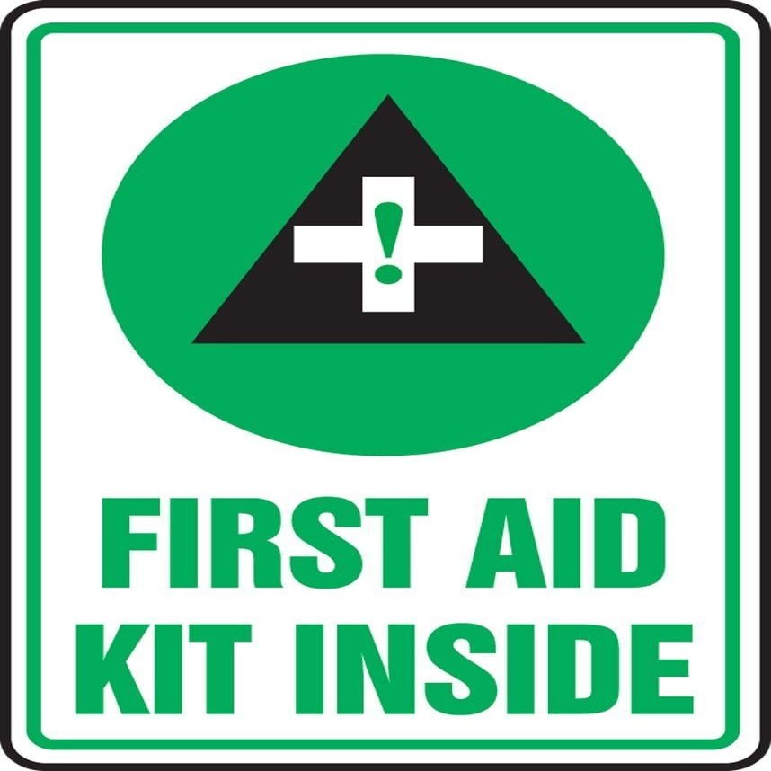 ACCUFORM Safety Sign: First AID KIT Inside 10" (MFSD436VP)