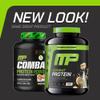 MusclePharm Combat Protein Powder, Cookies N Cream Flavor, Fuels Muscles for Productive Workouts, 5 Protein Sources including Whey Protein Isolate & Egg Albumin, Gluten Free, 4 lb, 52 Servings view 2