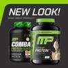 MusclePharm Combat Protein Powder, Vanilla Flavor, Fuels Muscles for Productive Workouts, 5 Protein Sources including Whey Protein Isolate & Egg Albumin, Gluten Free, 4 lb, 52 Servings view 2