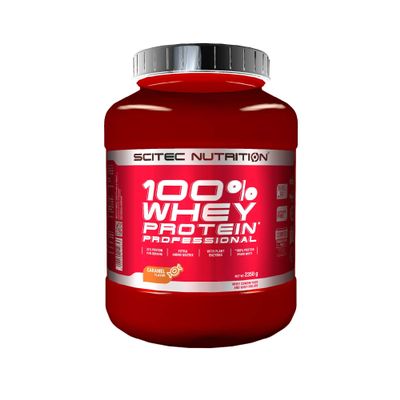 100% Whey Protein Professional 2350g Caramel Scitec Nutrition 78 servings 5,18lb