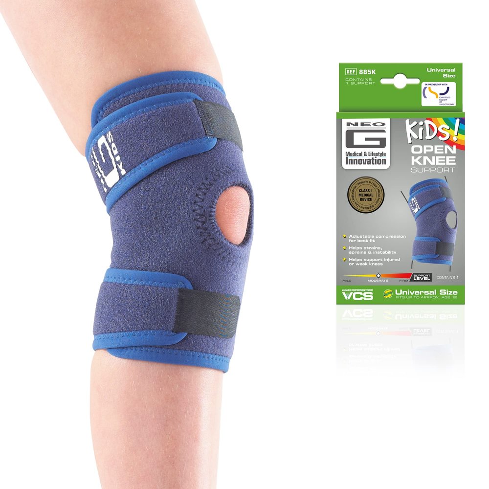 Neo G Kids Knee Support Child Open Patella  Kids Knee Brace for Joint & Meniscus Pain, Osgood Schlatter, Strains, Sprains, Instability, Juvenile Arthritis - Adjustable Compression