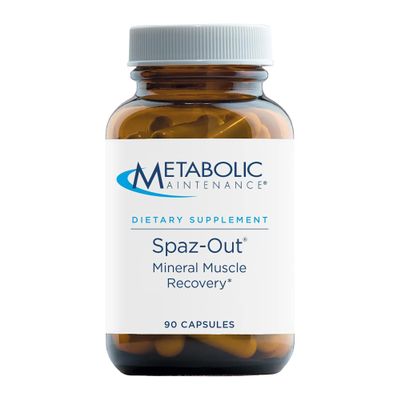 Metabolic Maintenance Spaz-Out - Electrolyte Mineral Complex for Workout, Preworkout + Muscle Recovery Supplement - Magnesium, Potassium, Zinc, Boron + Chromium (90 Capsules)