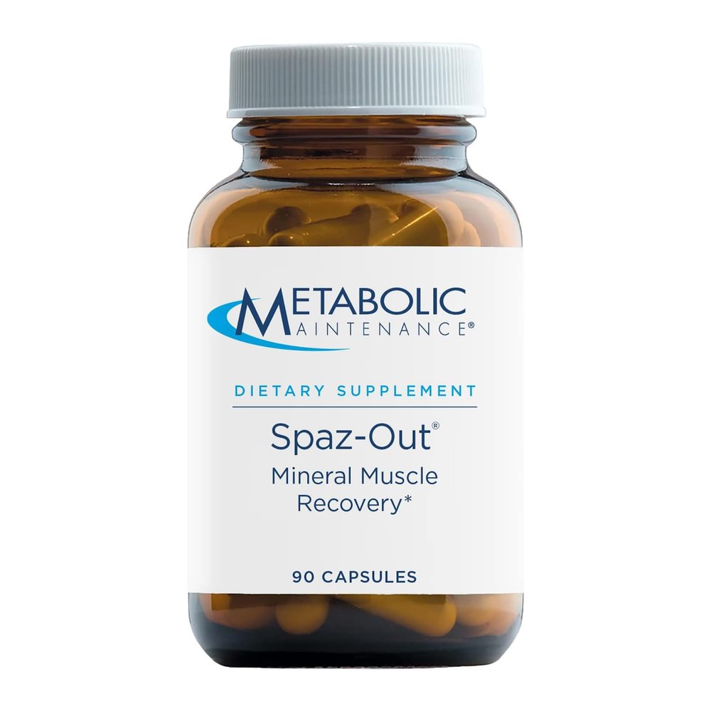 Metabolic Maintenance Spaz-Out - Electrolyte Mineral Complex for Workout, Preworkout + Muscle Recovery Supplement - Magnesium, Potassium, Zinc, Boron + Chromium (90 Capsules)