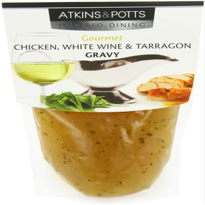 Atkins and Potts Chicken white wine & tarragon gravy 6x350g
