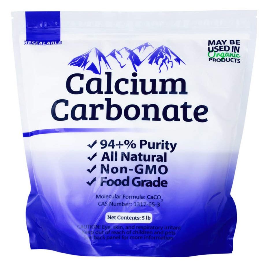 25 lb Food Grade 97+% Calcium Carbonate from Ground Limestone