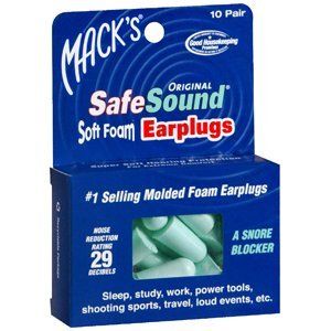 Special pack of 6 EAR PLUGS MACKS SAFE SND FOAM 10PR
