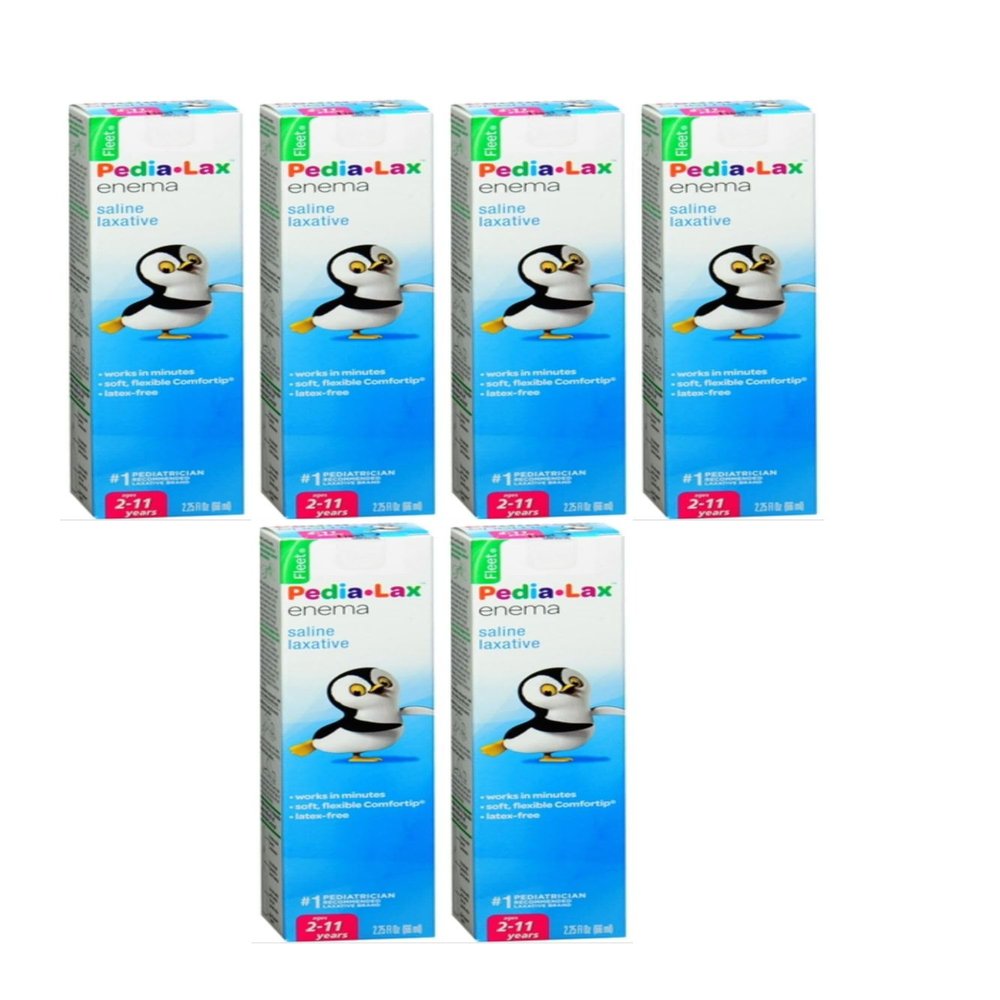Special pack of 6 FLEET C.B. COMPANY FLEET PEDIA LAX CHILD ENEMA 2.25 oz
