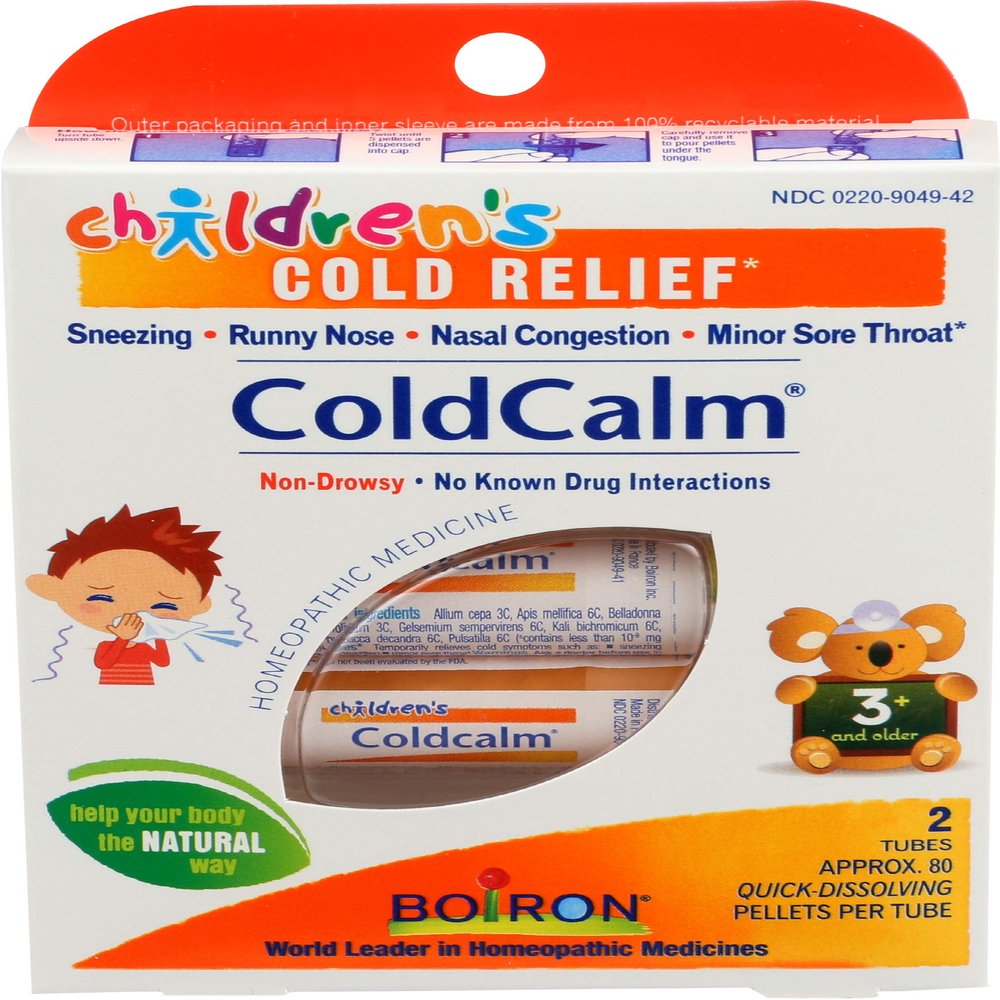 Boiron Children's Coldcalm, Homeopathic Medicine for Cold Relief, 2 Count